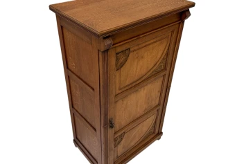 Arts & Crafts Art Nouveau One-Door Cabinet, 1900s